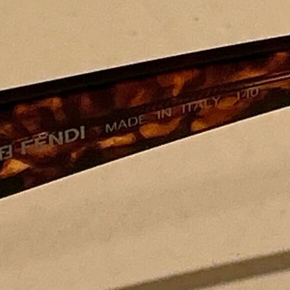 Fendi Women's Dark Tortoise Shell Sunglasses Round Brown Animal Print FS 114 - Picture 8 of 11